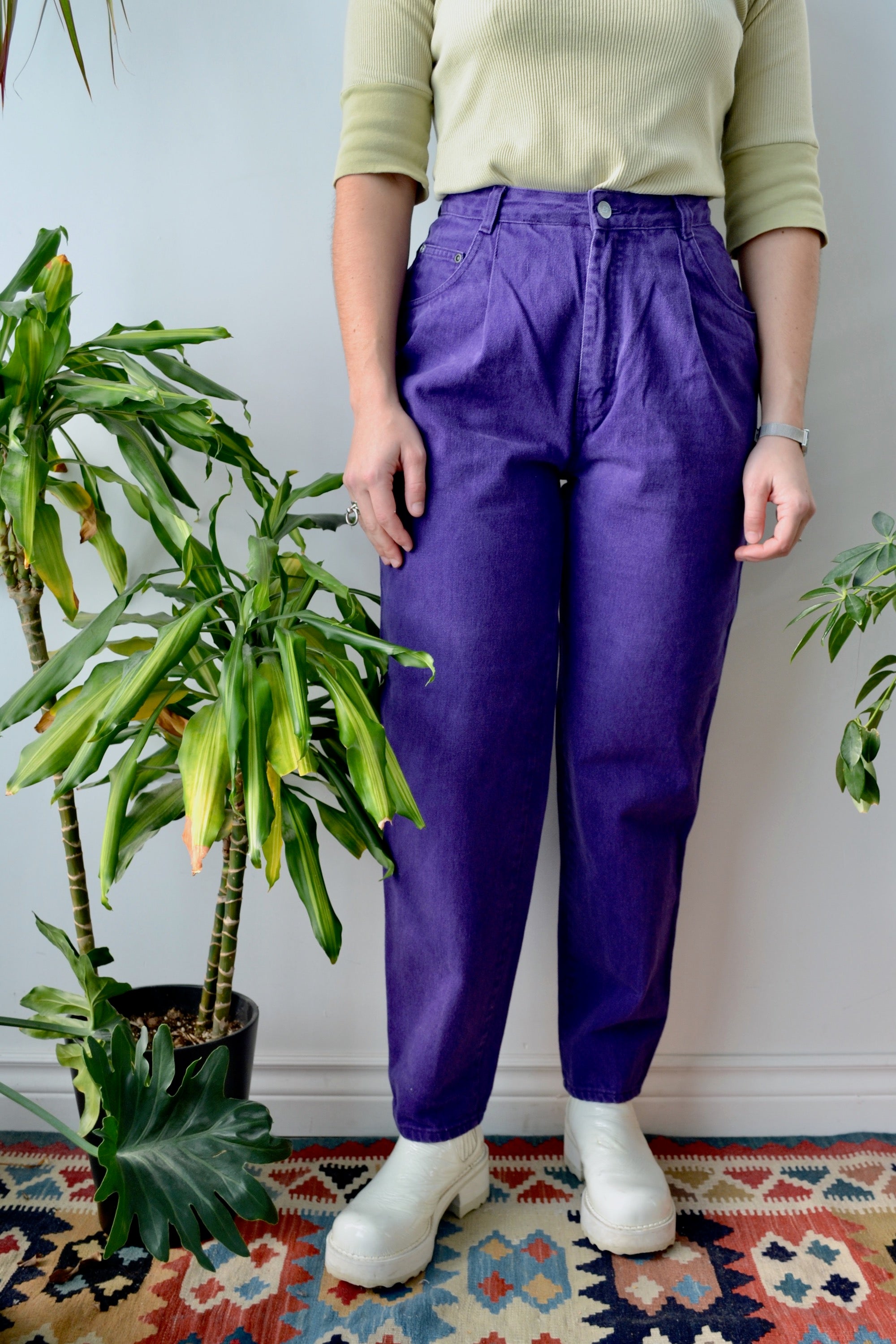 Nineties Purple Jeans