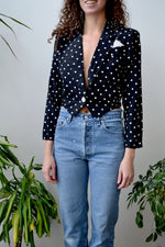 Polka Dot Blazer Blouse