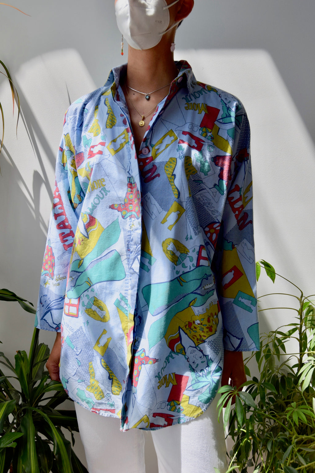 Nineties Hot Trend Button Up