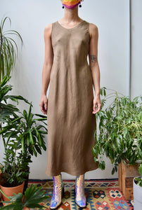 Chestnut Linen Dress