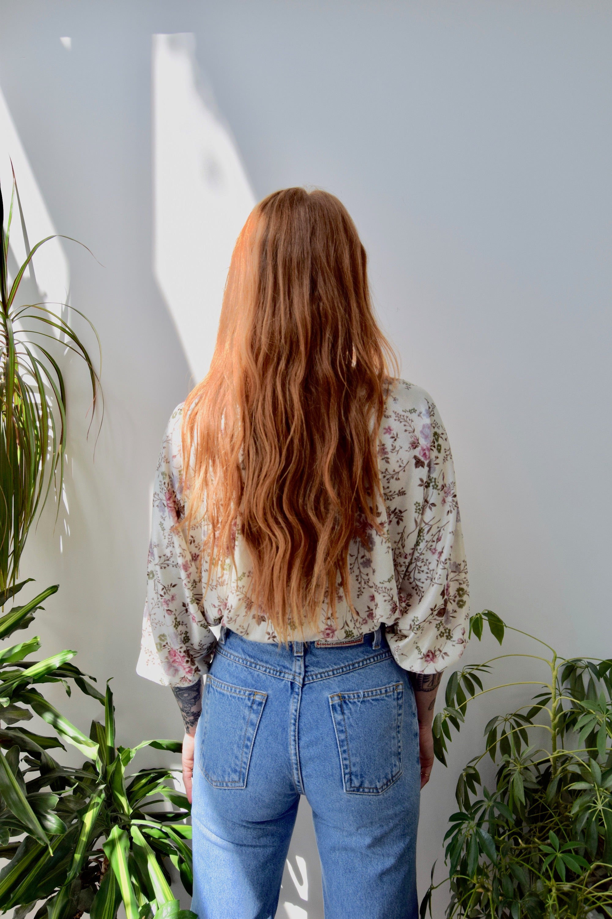 Seventies Floral Bolero Top