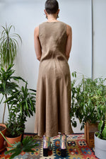 Chestnut Linen Dress