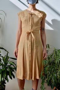 Seventies Peach Knit "Foxy Lady" Dress