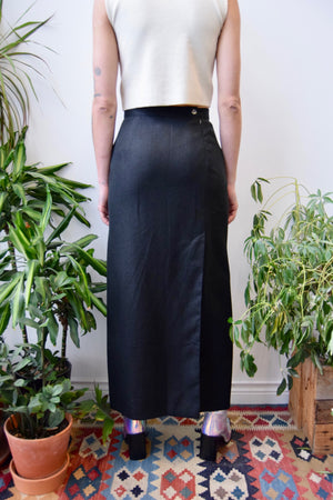 Designer Linen Skirt