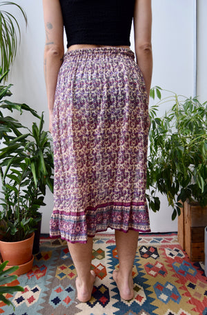 Metallic Indian Cotton Skirt