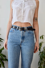 Heart Studded Western Belt