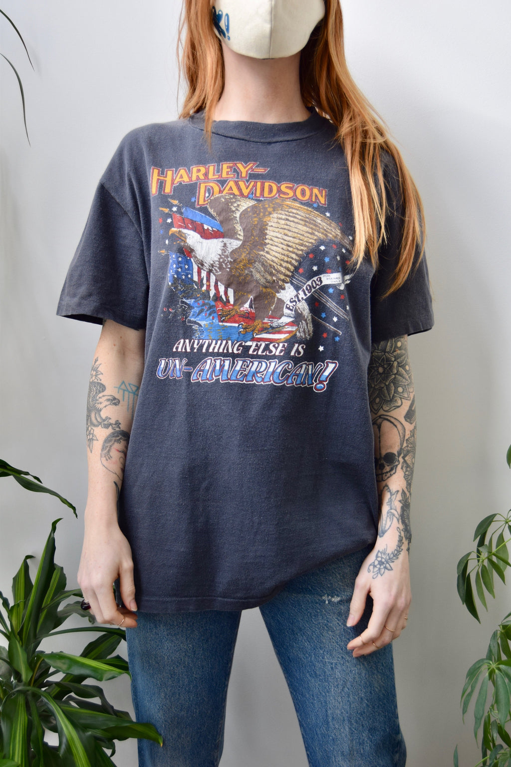 Vintage Harley Davidson Un-American Tee