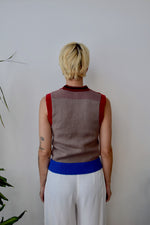 Colour Block Sweater Vest