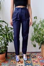 Indigo Ramie "Nordstrom" Trousers