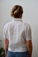 Crochet Linen Top