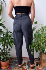 Pleated Black Jeans