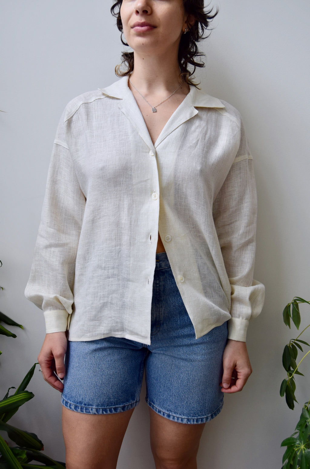 Woven Ivory Blouse