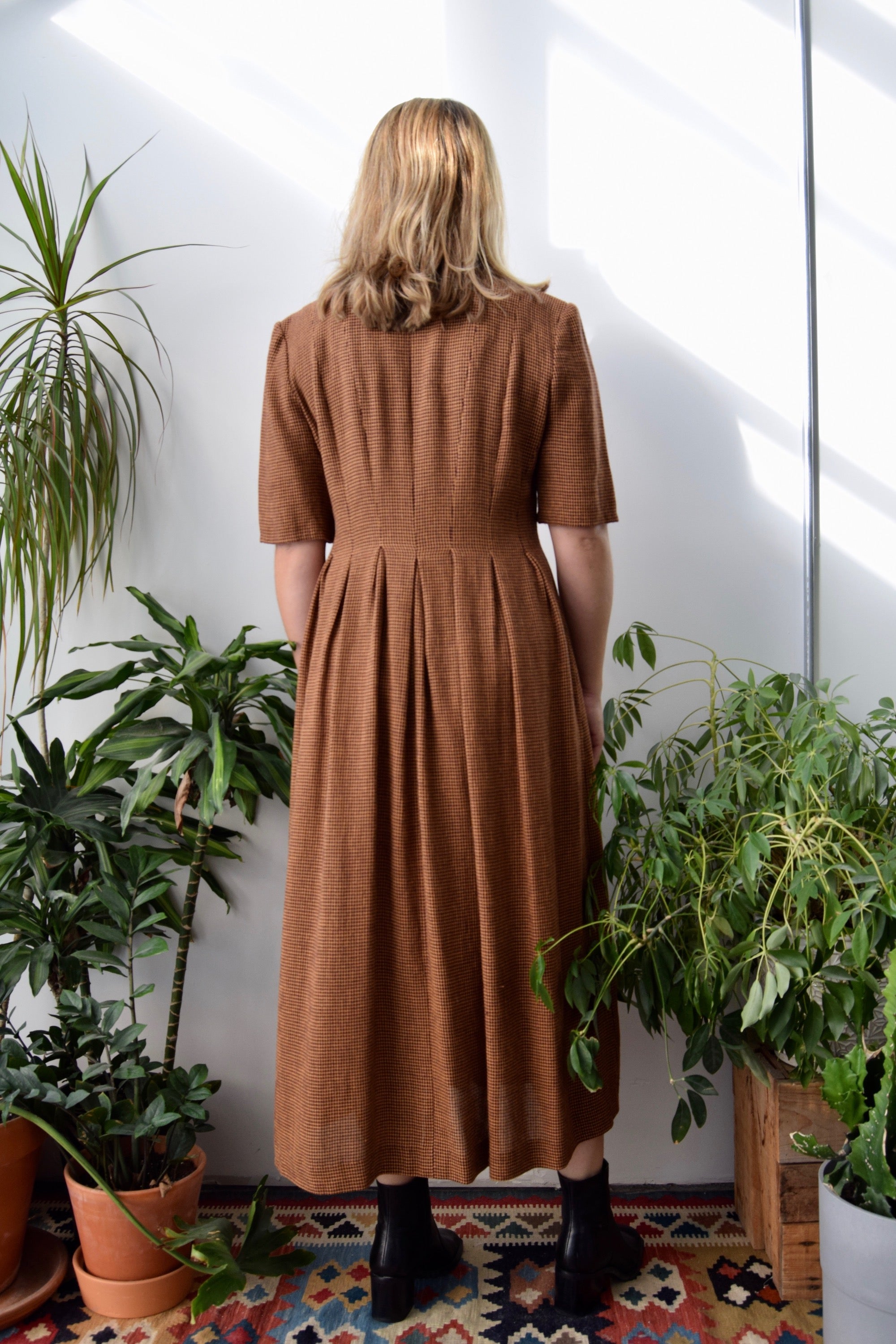 Double Breasted Linen Dress