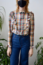 Eighties Plaid Ruffle Western