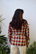 Seventies Wool Blend Plaid Jacket