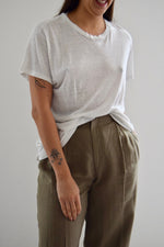 Vintage Hanes Threadbare Plain White T Shirt