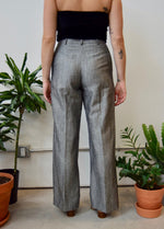 Sharkskin Wool & Linen Trousers