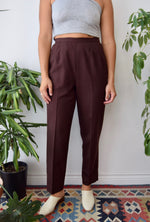 Chocolate Wool Trousers