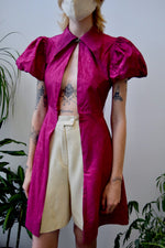 Forties Magenta Taffeta Puff Jacket