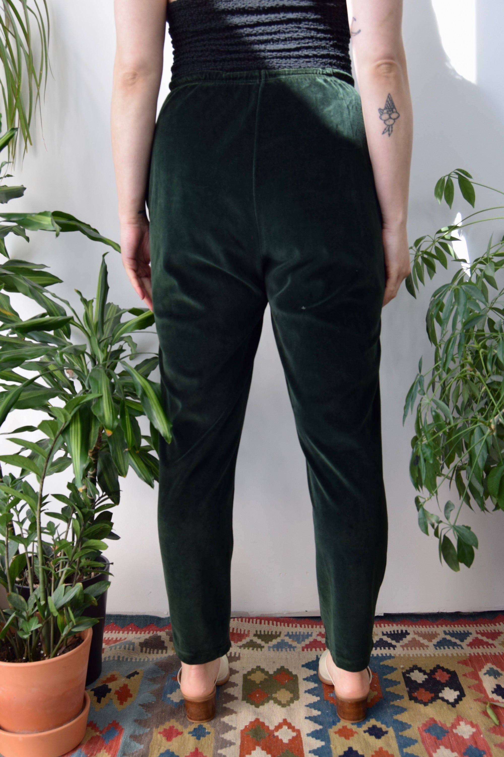 Evergreen Velvet Lounge Pants
