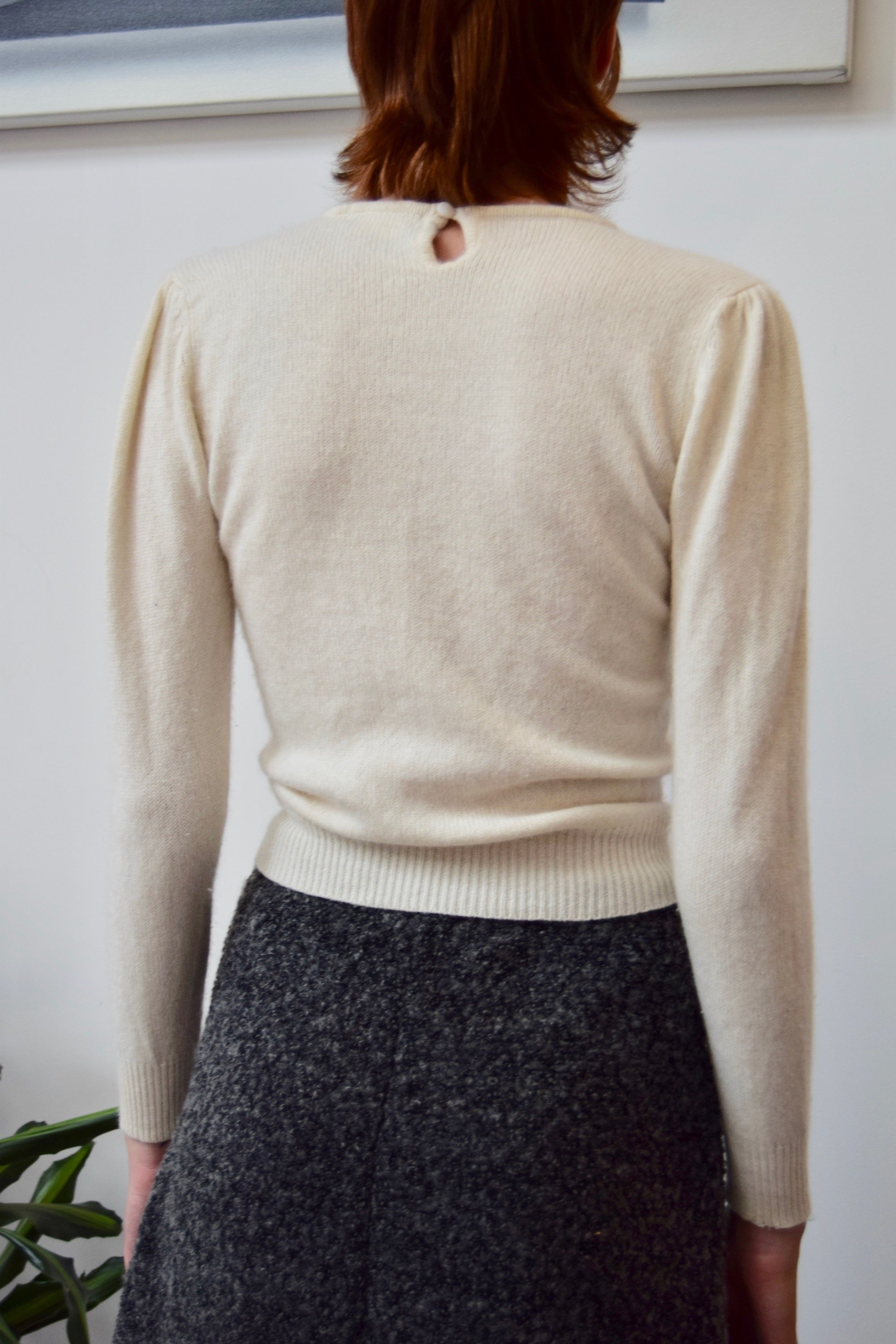 Cashmere Puff Sleeve Sweater