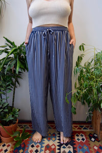 Striped Silk Lounge Pants