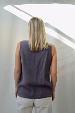 Classy Patchwork Linen Vest