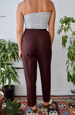 Chocolate Wool Trousers