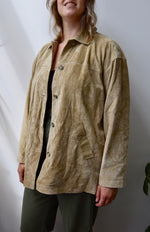 Beige Suede Shacket