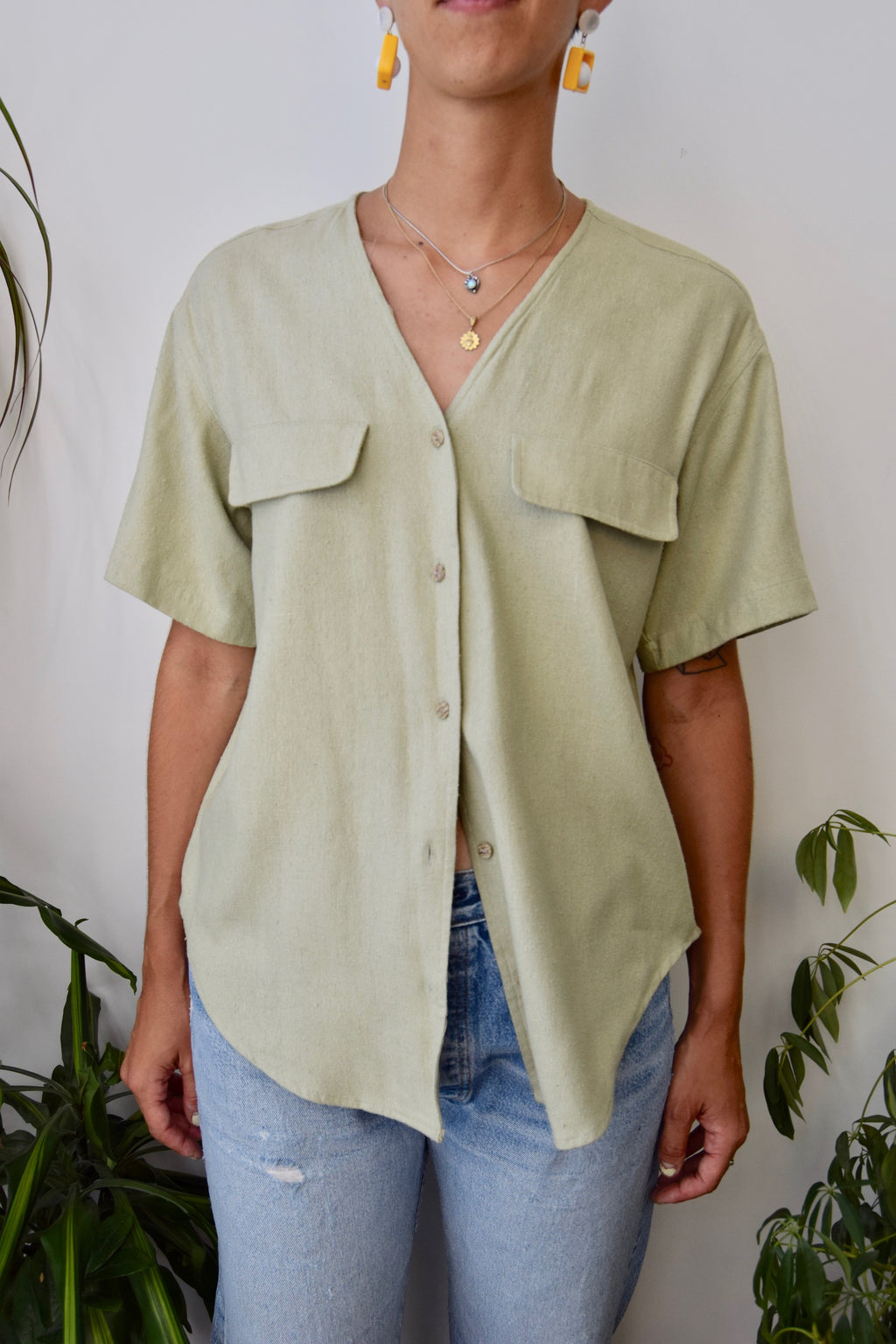 Natural Raw Silk Blouse