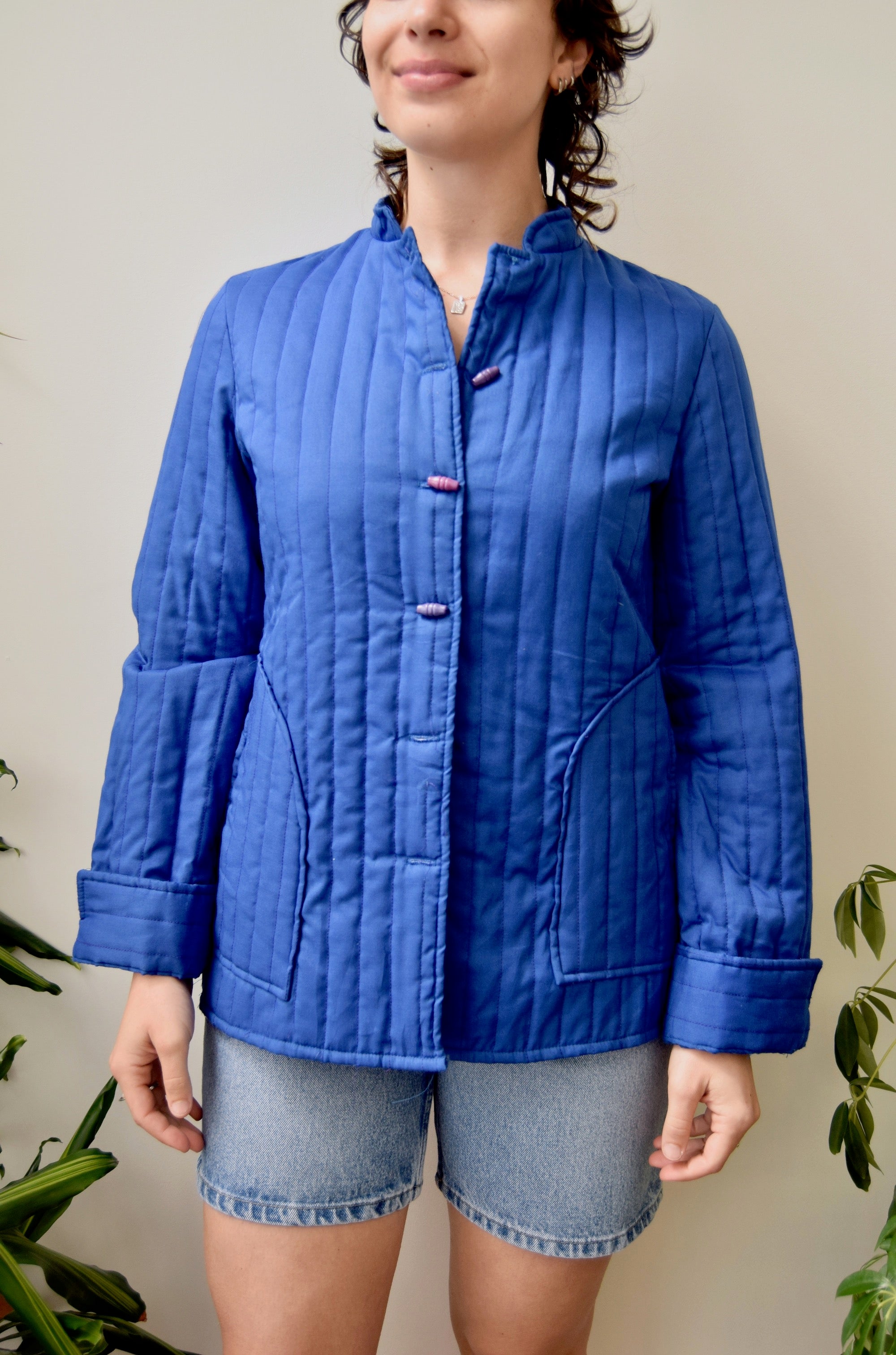 Cobalt Quilted Jacket