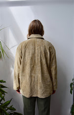 Beige Suede Shacket