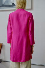 Hot Pink Silk Jacket Top