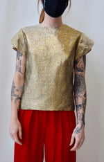Gold Tulip Sleeve Top
