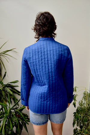 Cobalt Quilted Jacket