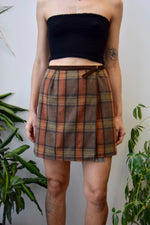 Suede Trim Mini Skirt