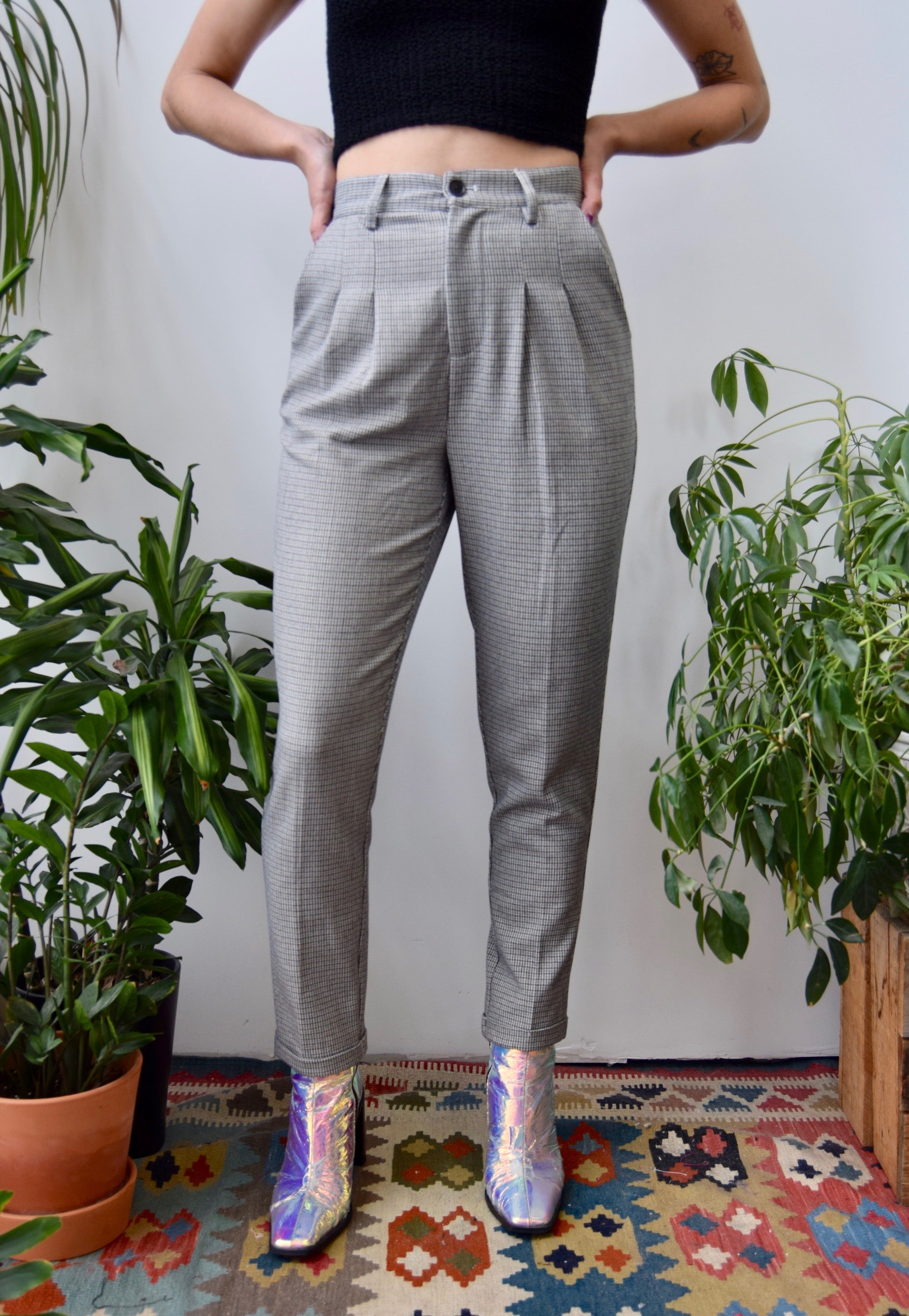 Micro Houndstooth Pants
