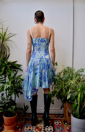 Designer Silk Corset Dress