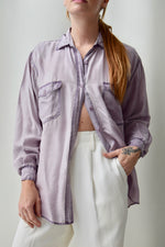 Lilac Silk Top