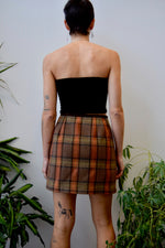 Suede Trim Mini Skirt