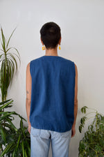 Linen Blend Vest Top