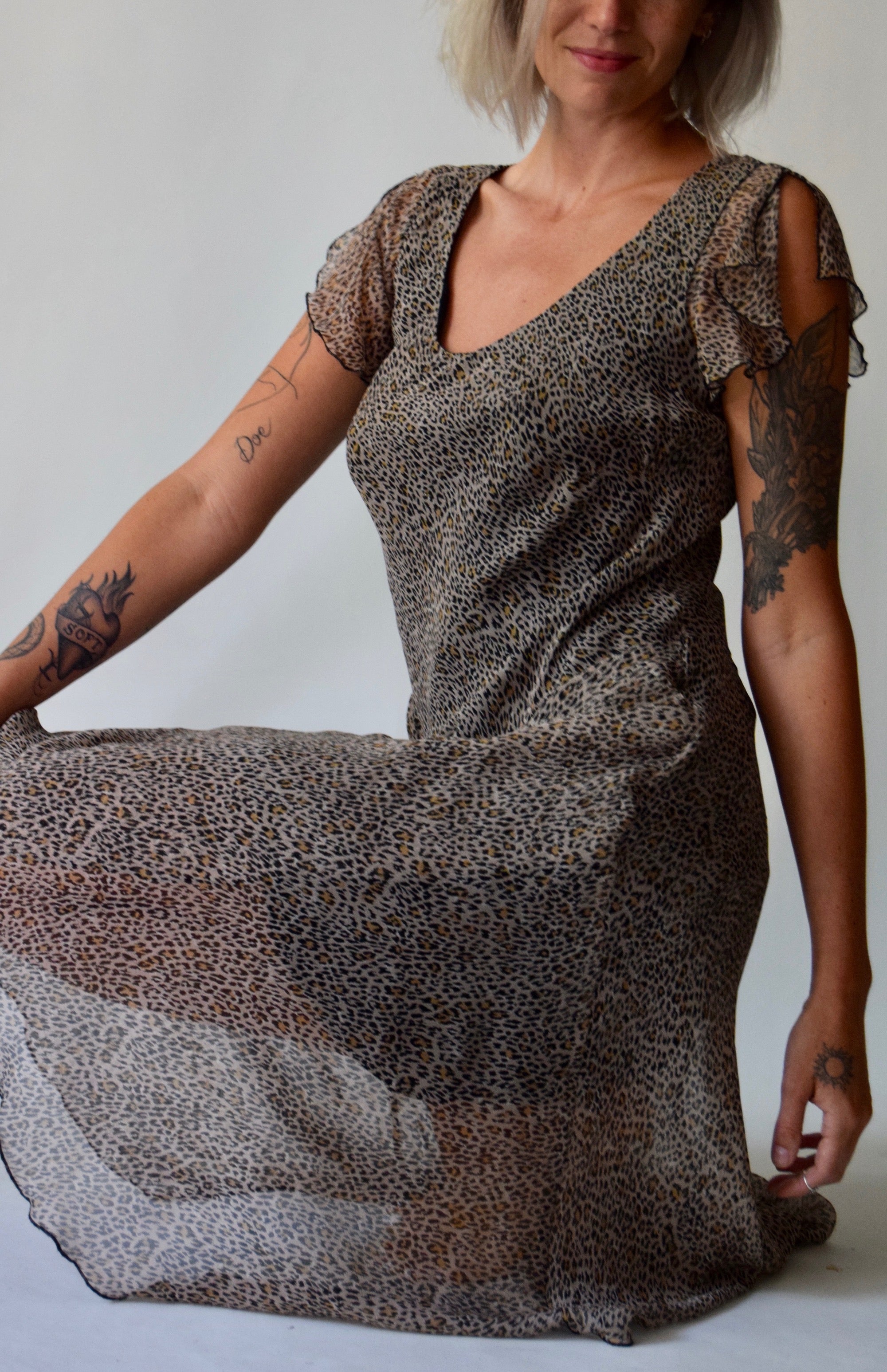 Part One : Aughts Leopard Print Dress