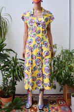 Sunshine Abstract Rose Dress