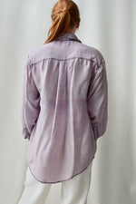 Lilac Silk Top