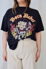 Betty Boop "Born Rebel" Moto Tee