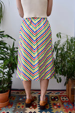 Cotton Chevron Skirt