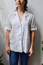 Short Sleeve Linen Blouse
