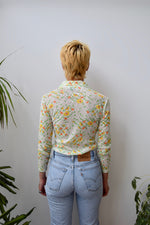 Vintage Lace Floral Polo