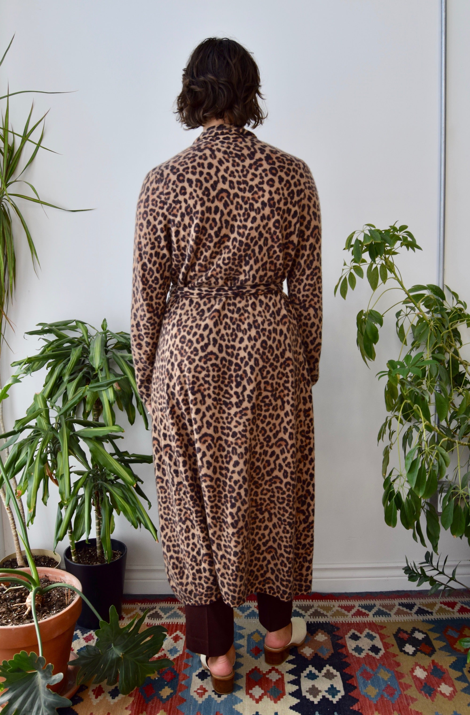 Cashmere Leopard Robe