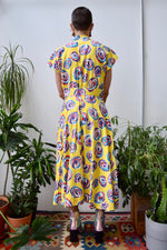 Sunshine Abstract Rose Dress